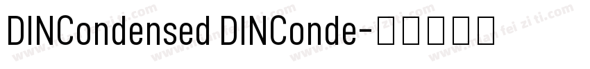 DINCondensed DINConde字体转换
